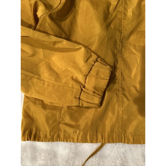 Ci Sono Women’s Medium Yellow Rain Jacket Windbreaker Lightweight Mustard Zipper - Picture 10 of 12